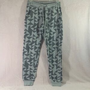 Joe Boxer Unisex Geometric Patterned Gray Joggers
